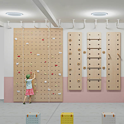 Система Belay смешанной переклейки стены скалолазания цвета деревянной материальная автоматическая