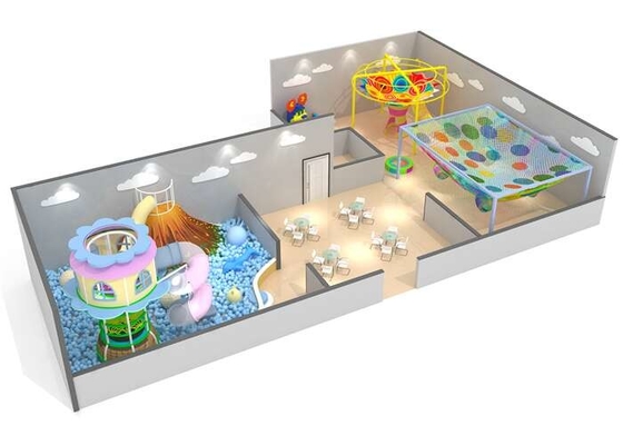 PVC пенился крытые Preschool дети оборудования спортивной площадки играет игрушки с взбираться веревочки